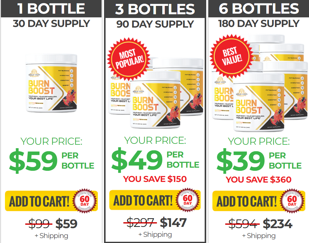 Burn Boost special discount